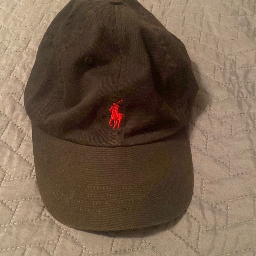 Polo black hat (adjustable) one size fits all